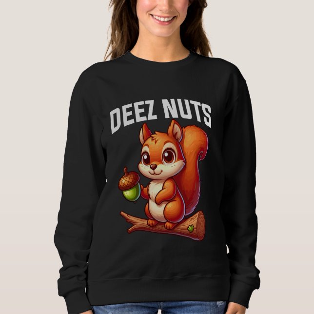 Deez Nöt Squirrel Animal Lover Graphic T Shirt (Framsida)