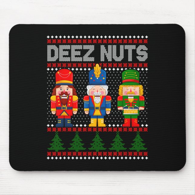 Deez Nuts Nötknäckare Kul Ful jul  Musmatta (Framsidan)