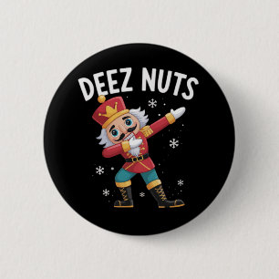 Deez Nuts Nötknäckare Nöt Rolig Jul Knapp