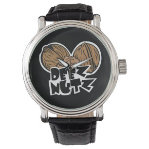 Deez Nutz Funny Illustration Armbandsur