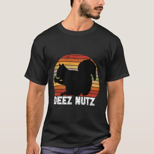 Deez Nutz Nutcracker Squirrel Gopher Chipmunk Dees T Shirt (Framsida)