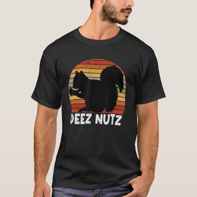 Deez Nutz Nutcracker Squirrel Gopher Chipmunk Dees T Shirt (Framsida)