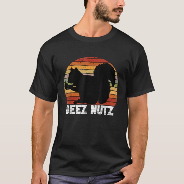 Deez Nutz Nutcracker Squirrel Gopher Chipmunk Dees T Shirt (Framsida)