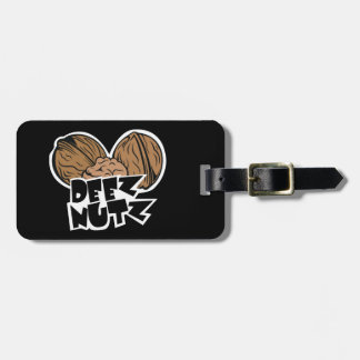 Deez Nutz rolig illustration Bagagebricka