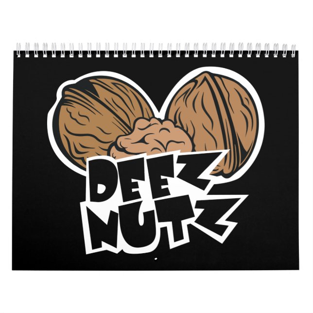 Deez Nutz rolig illustration Kalender (Omslag)