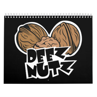 Deez Nutz rolig illustration Kalender
