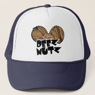 Deez Nutz rolig illustration Keps