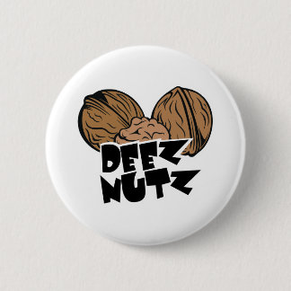 Deez Nutz rolig illustration Knapp