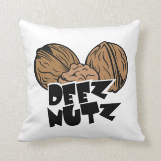 Deez Nutz rolig illustration Kudde