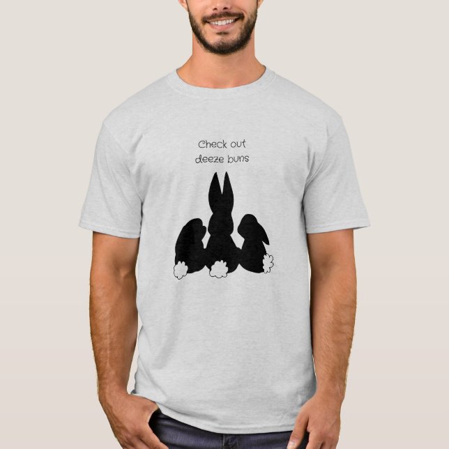 Deeze Buns Rabbit Shirt T Shirt (Framsida)