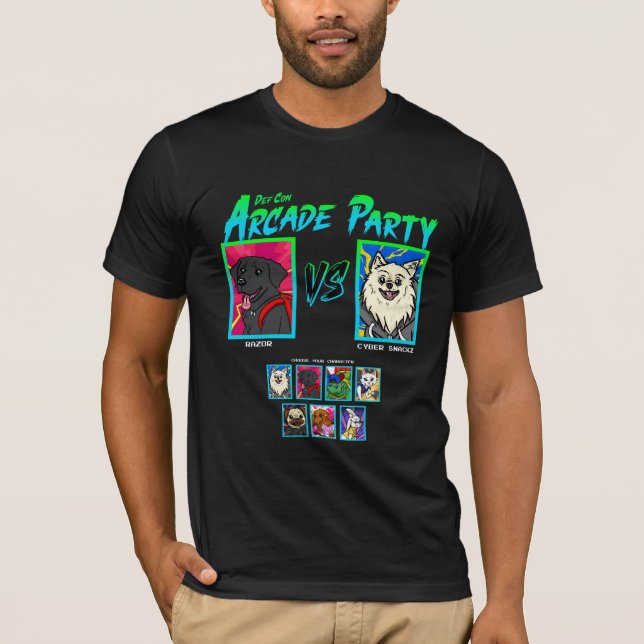 DEF CON Arcade Party Shirt T Shirt (Framsida)