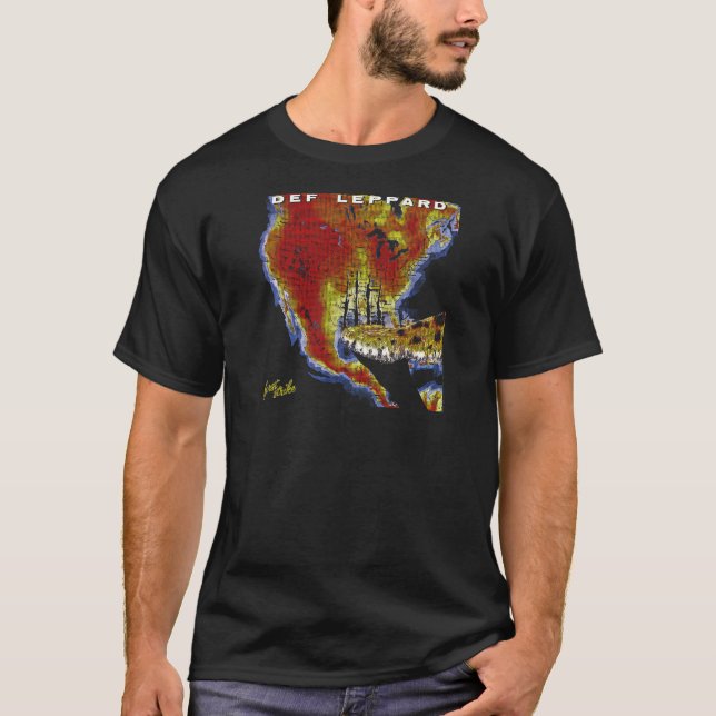 Def Leppard - första Strejkan T Shirt (Framsida)
