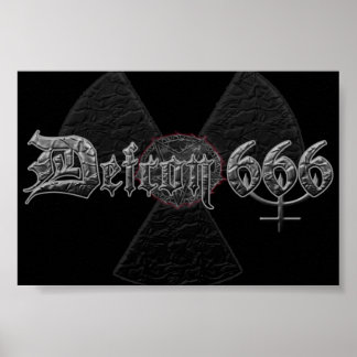 Defcon 666 Satanic metall-band poster