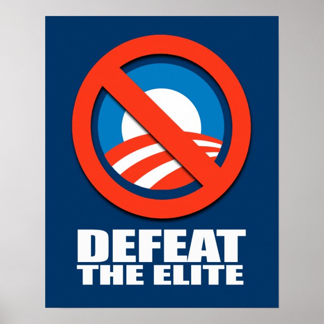 DEFEAT THE ELITE POSTER (Framsidan)