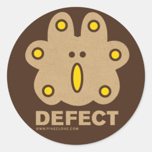 DefECT-dekal Runt Klistermärke