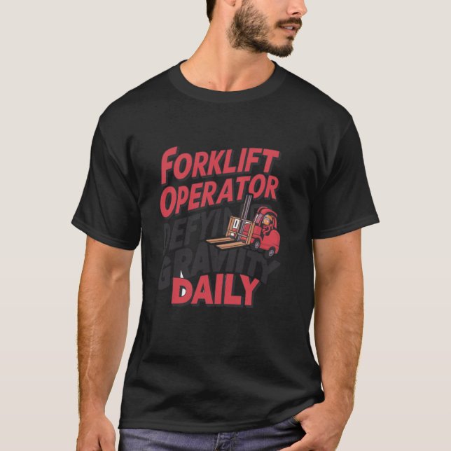 Defekt grovhet, daglig gaffeloperatör t shirt (Framsida)