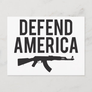 Defend America AK47 Vykort
