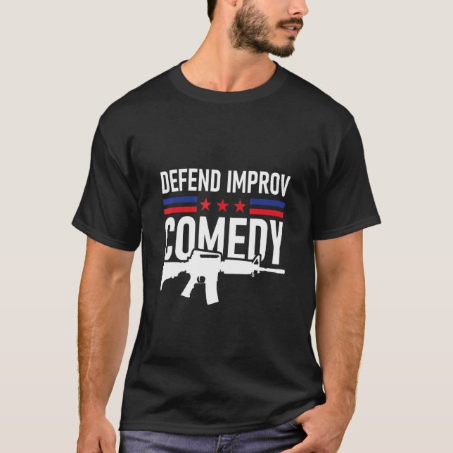 Defend Improv Comedy T Shirt (Framsida)