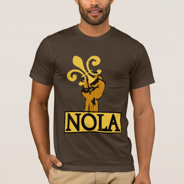 Defend NOLA, Fleur De Lis Tee Shirt (Framsida)