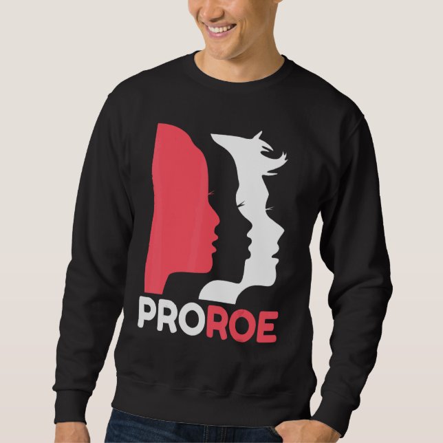 Defend Roe V Wade Pro Choice Aboration Höger Femin Lång Ärmad Tröja (Framsida)