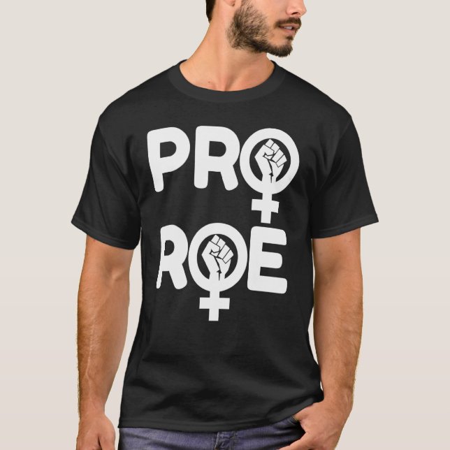 Defend Roe V Wade Pro Choice Aboration Höger Femin T Shirt (Framsida)