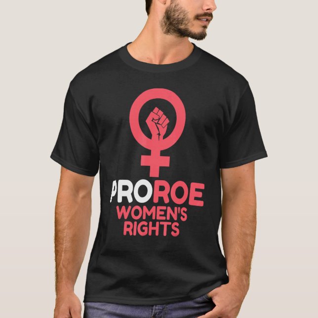Defend Roe V Wade Pro Choice Aboration Höger Femin T Shirt (Framsida)