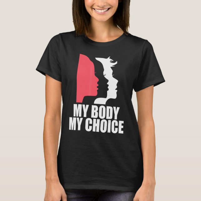 Defend Roe V Wade Pro Choice Aboration Höger Femin T Shirt (Framsida)