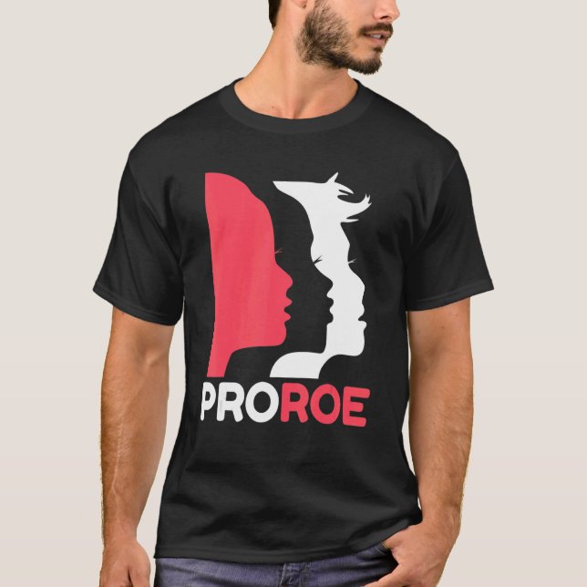 Defend Roe V Wade Pro Choice Aboration Höger Femin T Shirt (Framsida)