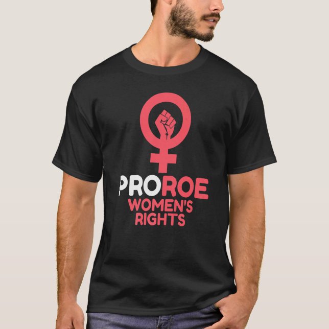 Defend Roe V Wade Pro Choice Aboration Höger Femin T Shirt (Framsida)