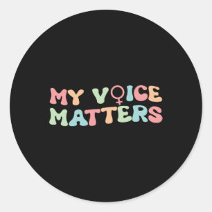 Defend Roe V Wade Pro Choice Abortion My Voice Mor Runt Klistermärke