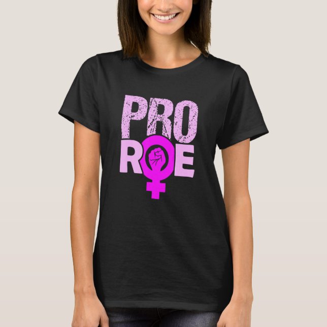 Defend Roe V Wade Pro Choice Abortion Womens Höger T Shirt (Framsida)