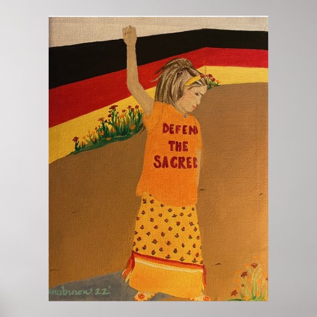 "Defend the Helig" Medicine Wheel Poster (Framsidan)