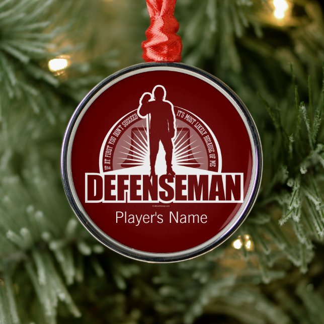 Defenseman Metall Ornament (Träd)