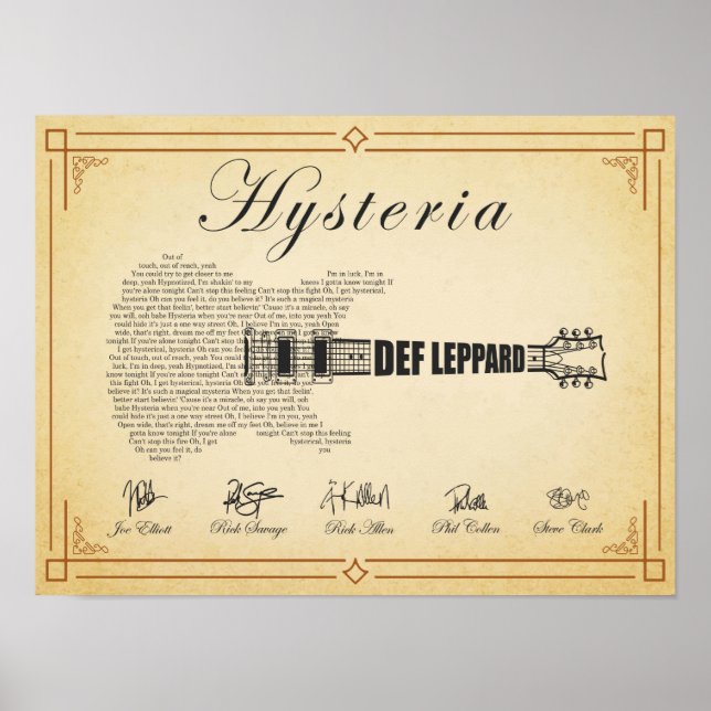 Deff Leppard Poster (Framsidan)