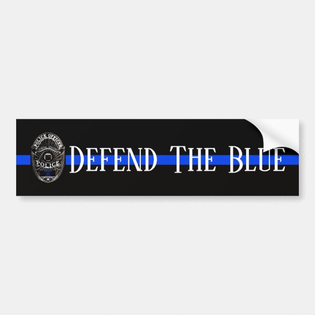 DEFFA DEN BLÅA POLISEN BILDEKARMASTIKER BILDEKAL (Framsidan)