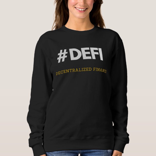 Defi Decentralized Finance Blockchain And Defi T Shirt (Framsida)