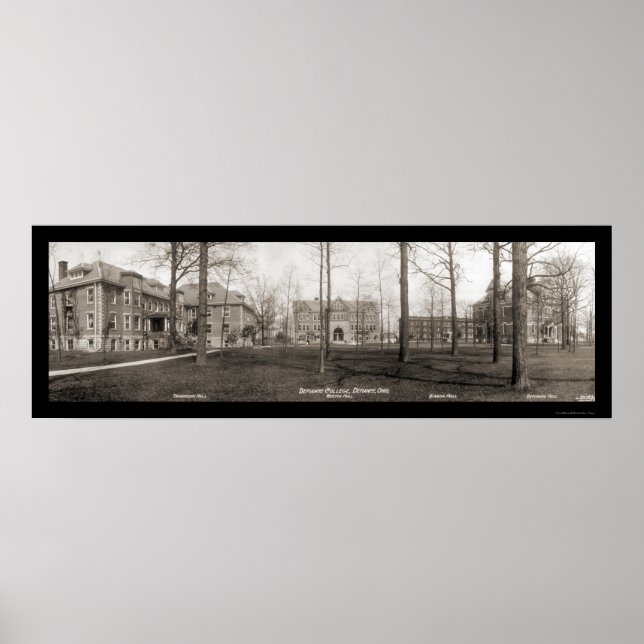 Defiance College Ohio Photo 1914 Poster (Framsidan)