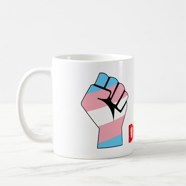 Defiance (HBT Transgender) Kaffemugg (Vänster)