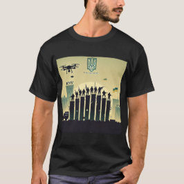Defiance in Kyiv Skyline T Shirt