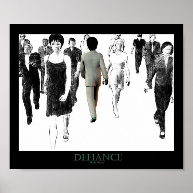 Defiance White Poster (Framsidan)