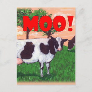 Defiant Cow Vykort