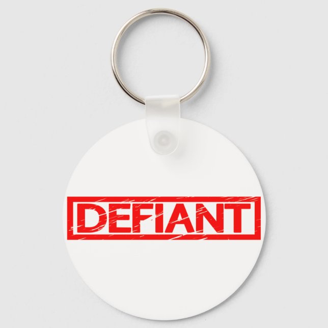Defiant Frimärke Nyckelring (Framsida)
