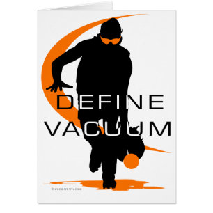Define dammsuger orange utemansoftball hälsningskort
