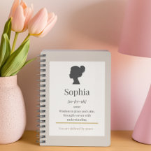 Defined by Name Spiral Notebook