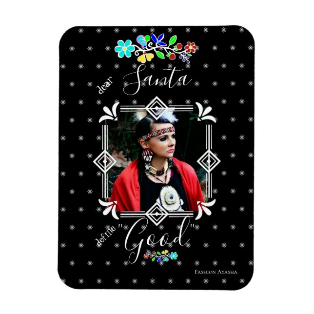 Definiera Bra Bästa julfotfoto-Helgdag Magnet (Vertikal)