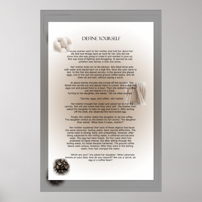 Definiera dig själv poster (Framsidan)