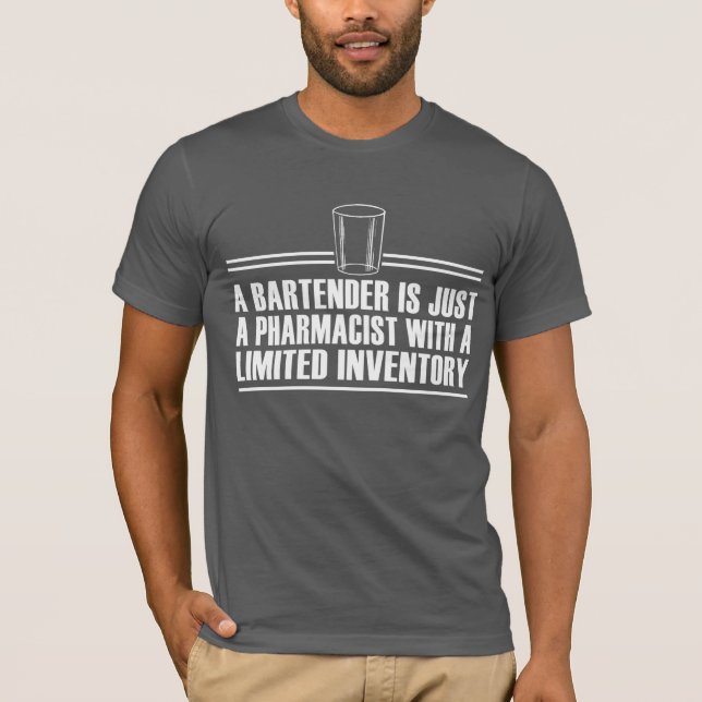 Definiera en bartender-enhet t shirt (Framsida)