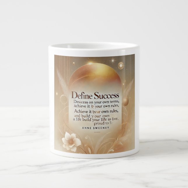 definiera framgång jumbo mugg (Framsidan)