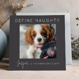 Definiera Naughty | 5 Fotokollage | Jul Julkort