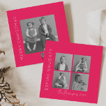 Definiera Naughty | 5 Photo Collage-jul Julkort<br><div class="desc">Fira julhelgen genom att skicka dessa roligt- och cheeky christmas-helgdagskort till vänner och familj! Detta speciella julklapp innehåller ett kollage med fyra foton på framsidan och ett större foto på baksidan tillsammans med en klassisk Julhälsningar,  ditt namn och året.</div>